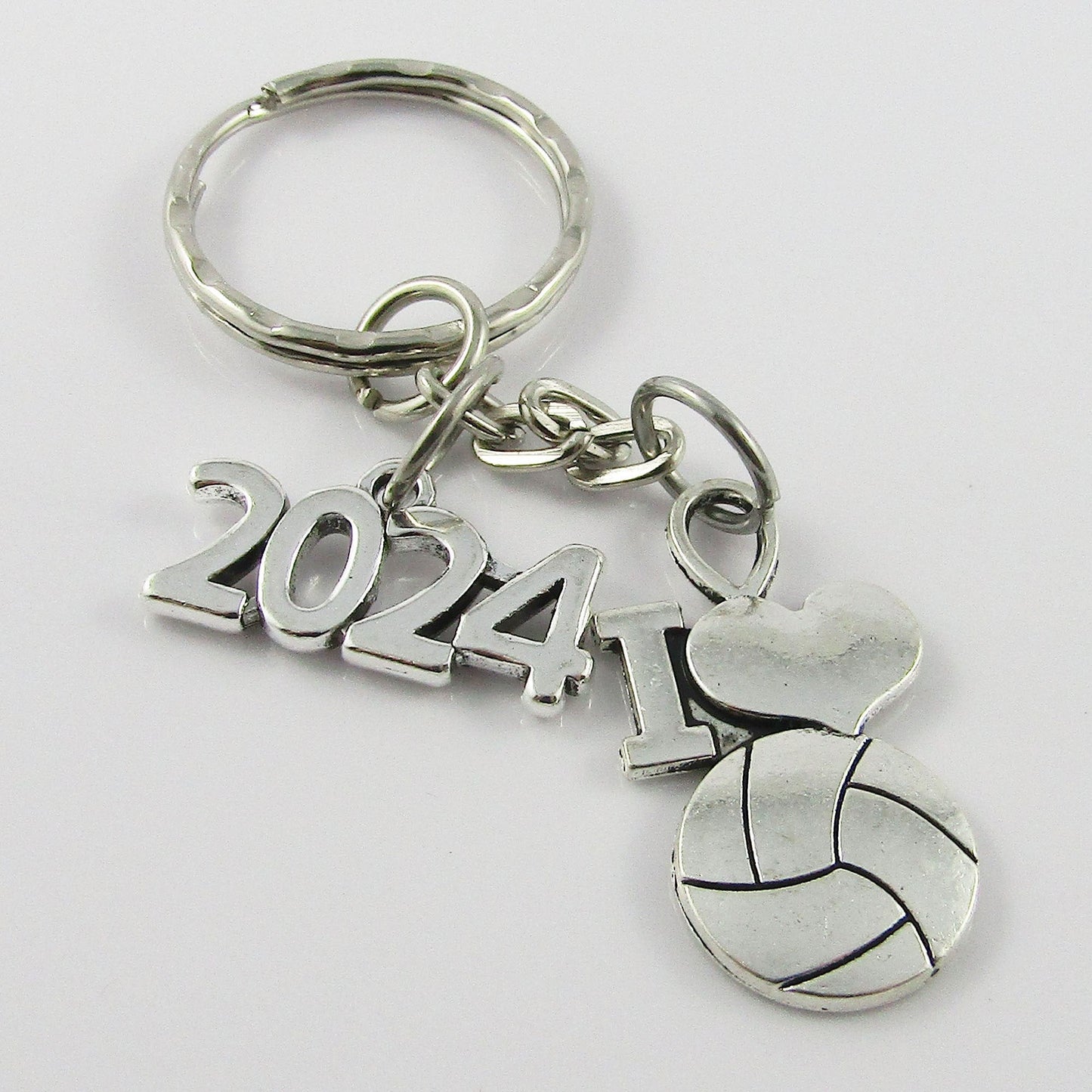 14 x I Love Netball 2024 Charm Keychain Keyring Bag Tag Team Set End Season Gift