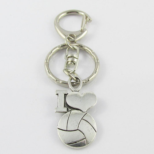 I Love Netball Charm Keychain Bag Tag End Of Season Team Gift