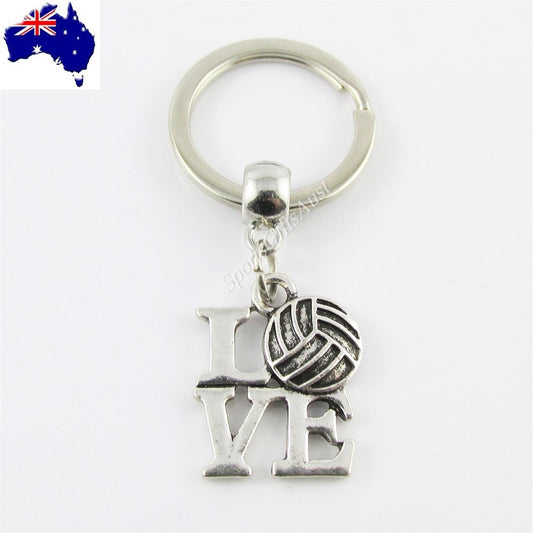 Love Netball Charm Keychain Sports Coach Gift End Of Season Gift