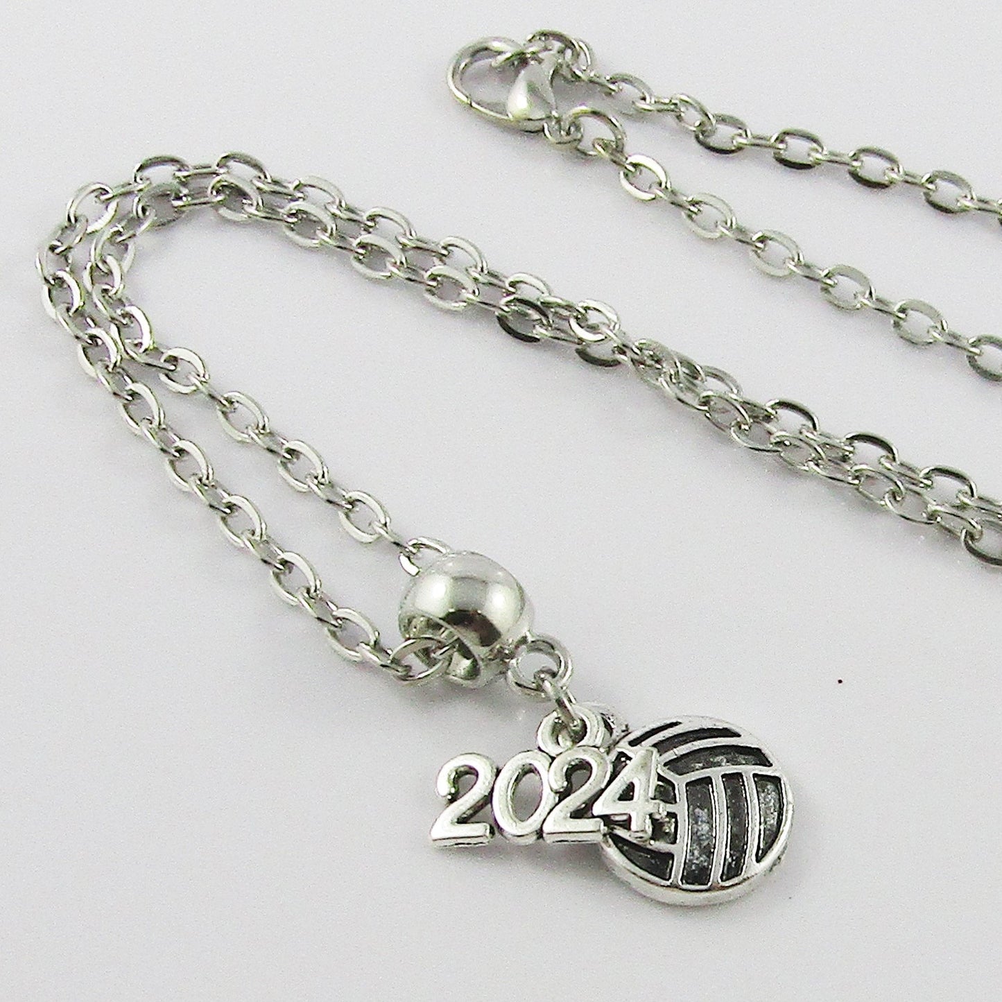 2024 Netball Charm Necklace 45cm Coach Sport Team Set of 10 End Of Season Gift