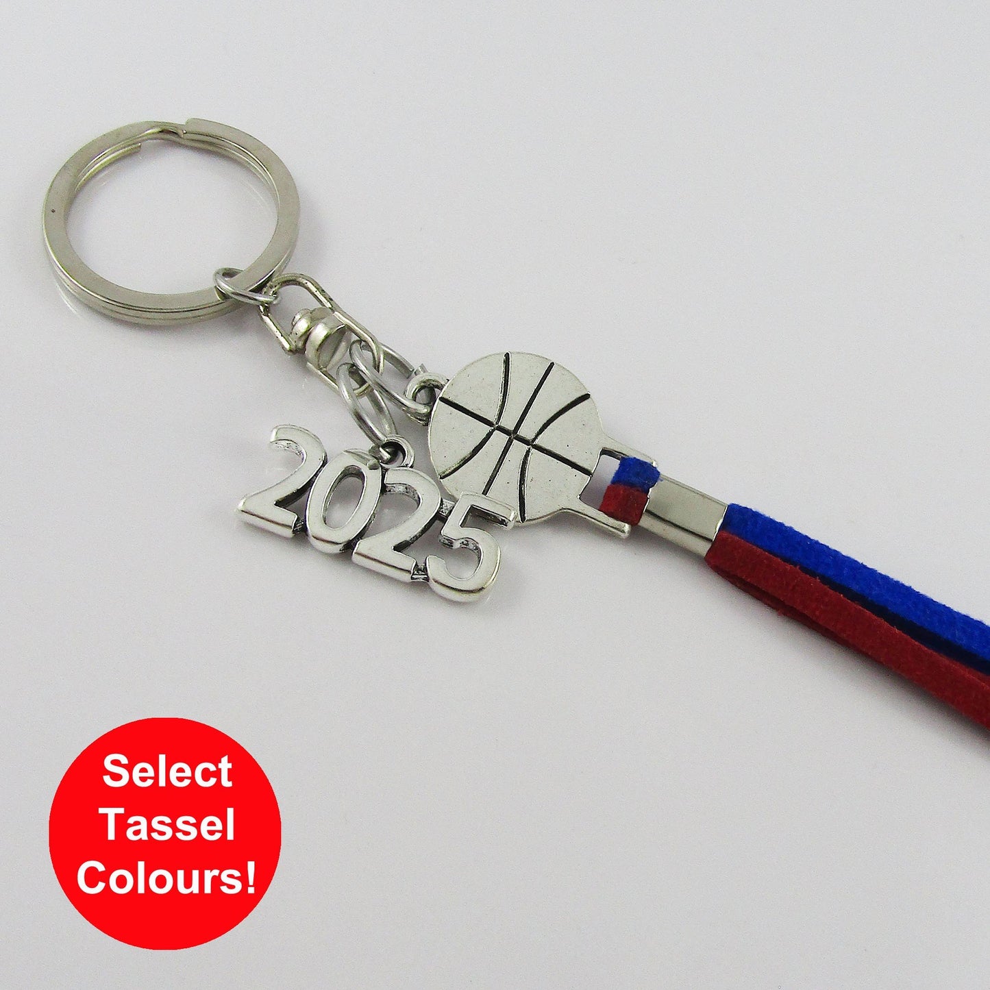 2025 Basketball Team Set of 12 Keychain Coach Sports Gift Select Tassel Colours