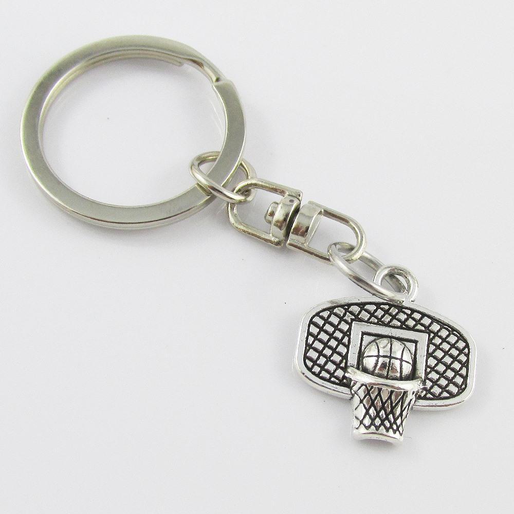 BASKETBALL Hoop Charm Keychain Coach Sports Season End Gift