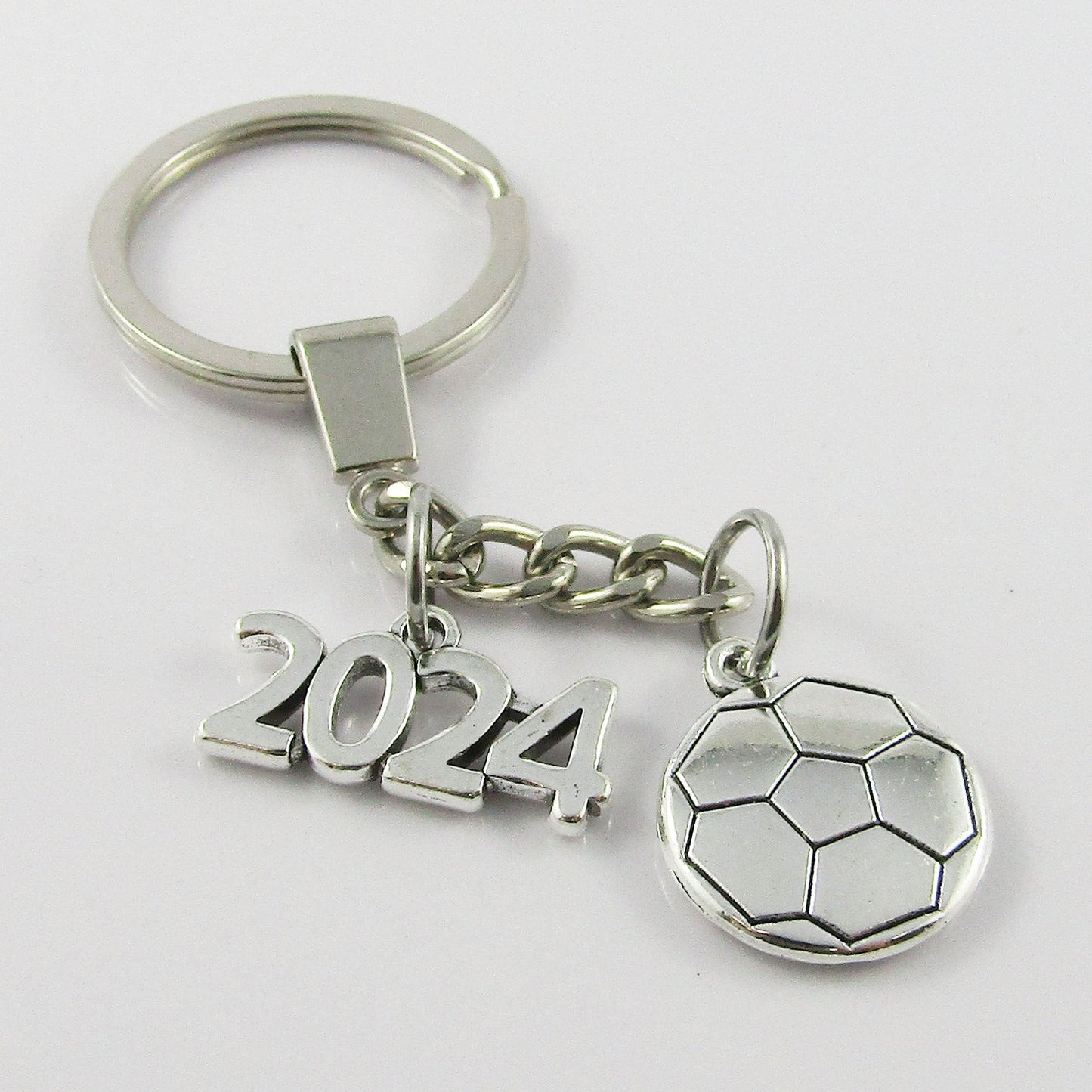 2024 Soccer ball Charm Keychain 90mm Coach Sports End Of Season Gift