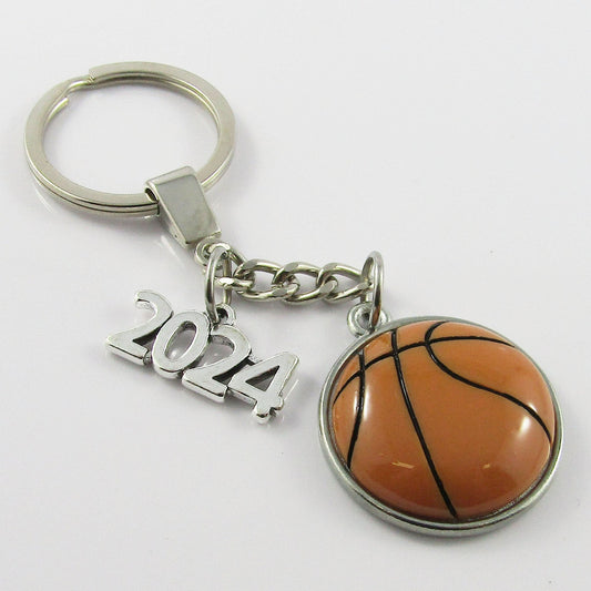 2024 Resin Basketball Charm Keychain 103mm Coach Sports End Of Season Gift