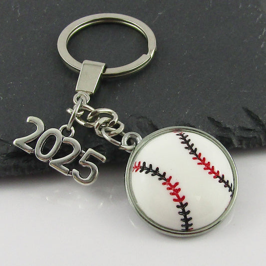 2025 Resin Baseball Softball Charm Keychain 103mm Coach Sports End Season Gift