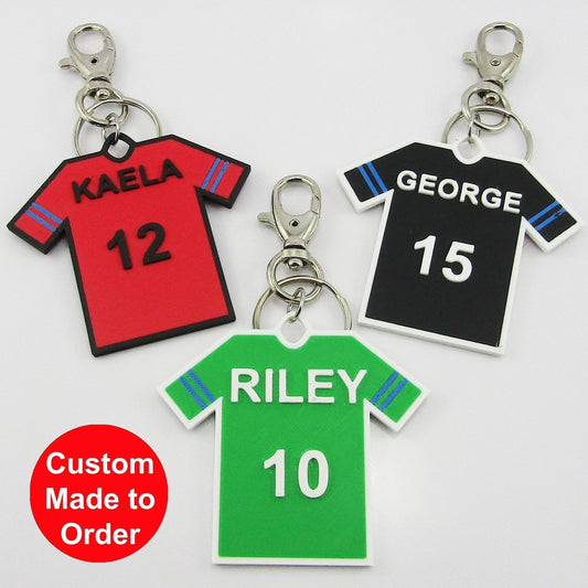 Personalised Sports Jersey Shirt in your choice of colours Soccer Rugby Football