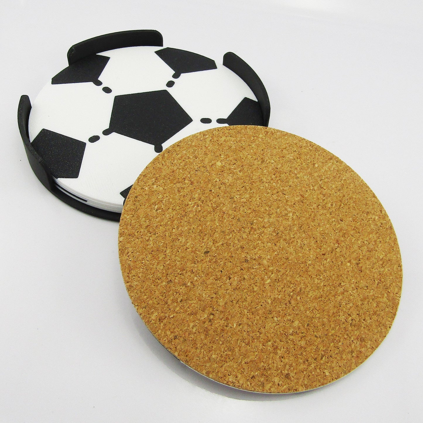 Soccer Sports Drink Coaster available individually or in sets of four