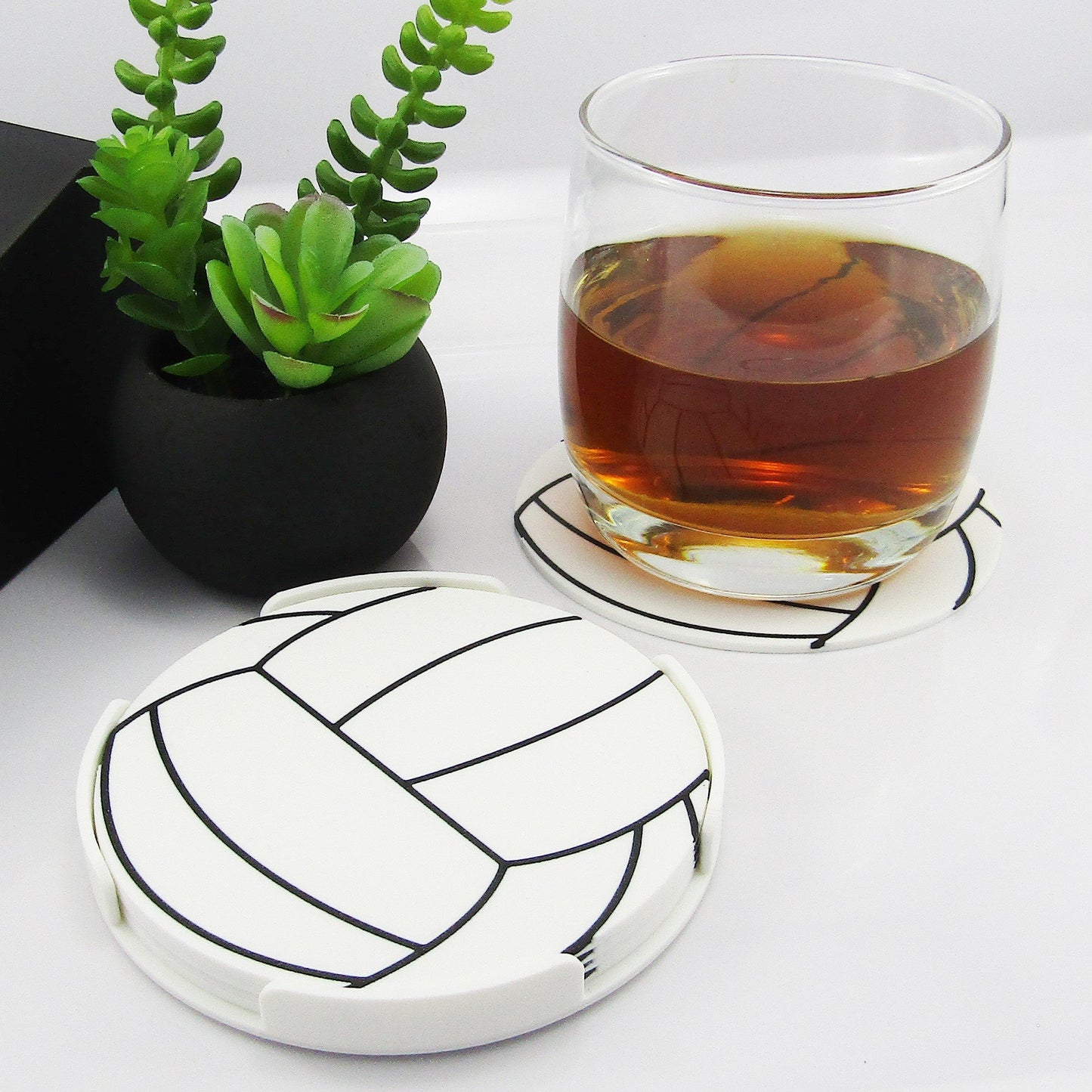 Netball Sports Drink Coaster available individually or in sets of four