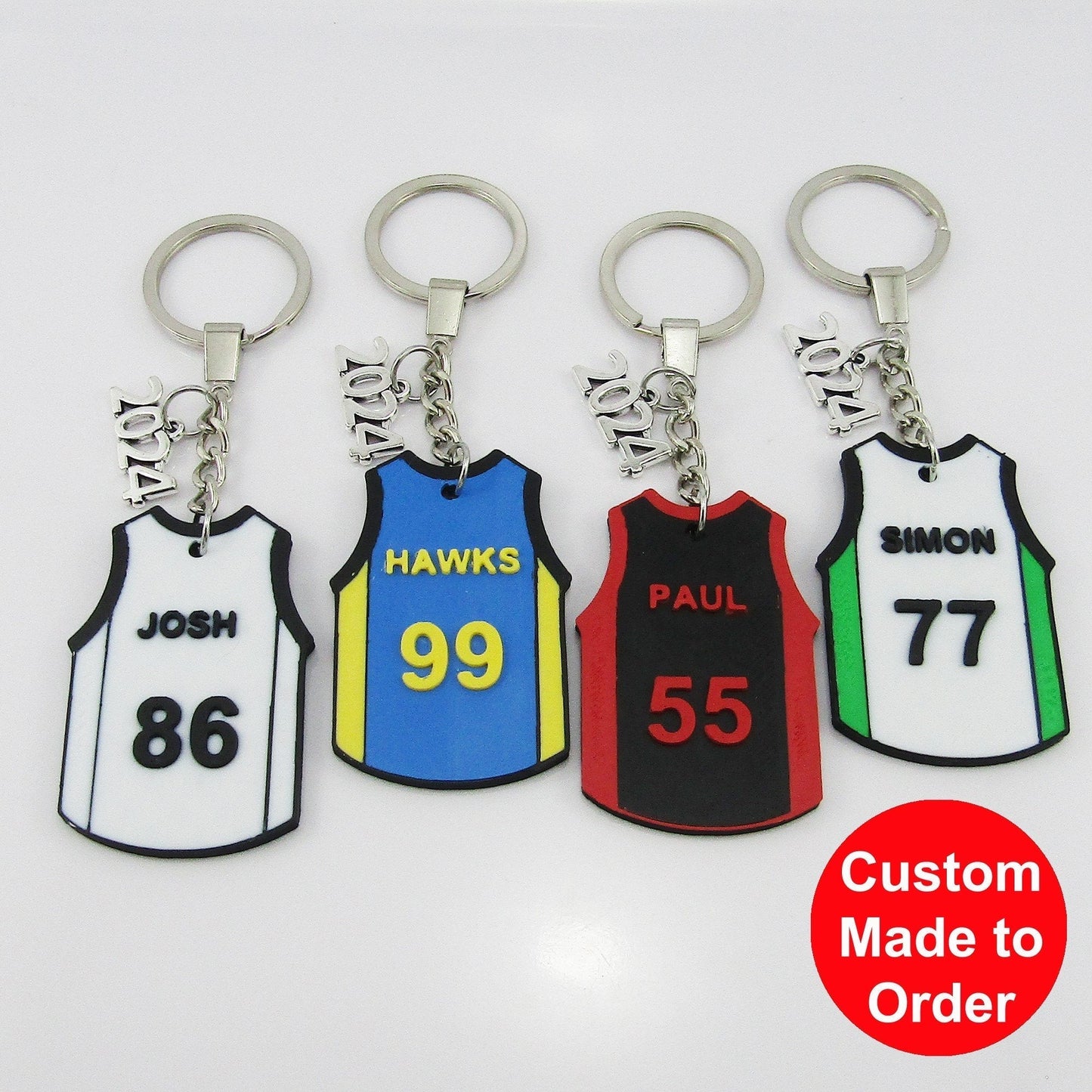 Personalised 2024 Basketball Jersey Singlet select Colours Name and Number