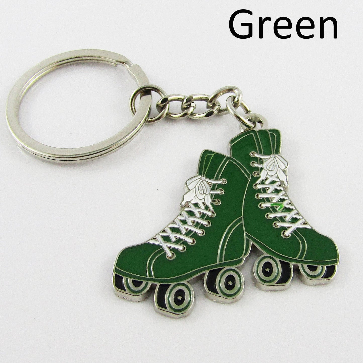 Retro Rollerskates Keychain Keyring Bag Charm 105mm Sports Gift Select Colour