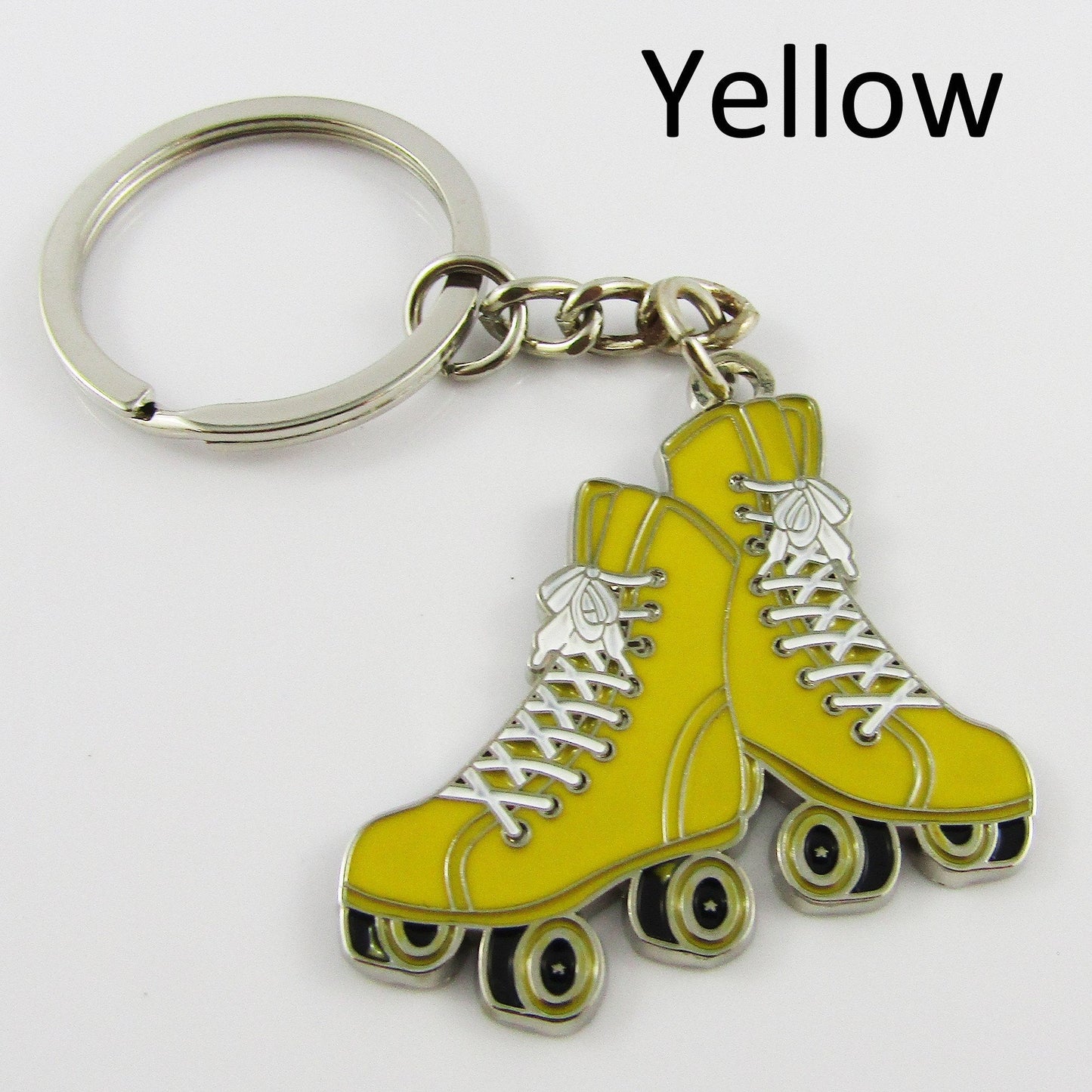 Retro Rollerskates Keychain Keyring Bag Charm 105mm Sports Gift Select Colour