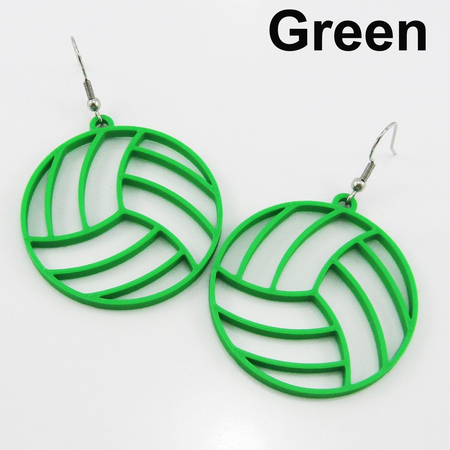 Statement Netball Earrings 40mm Stainless Steel Hooks Select from 7 colours