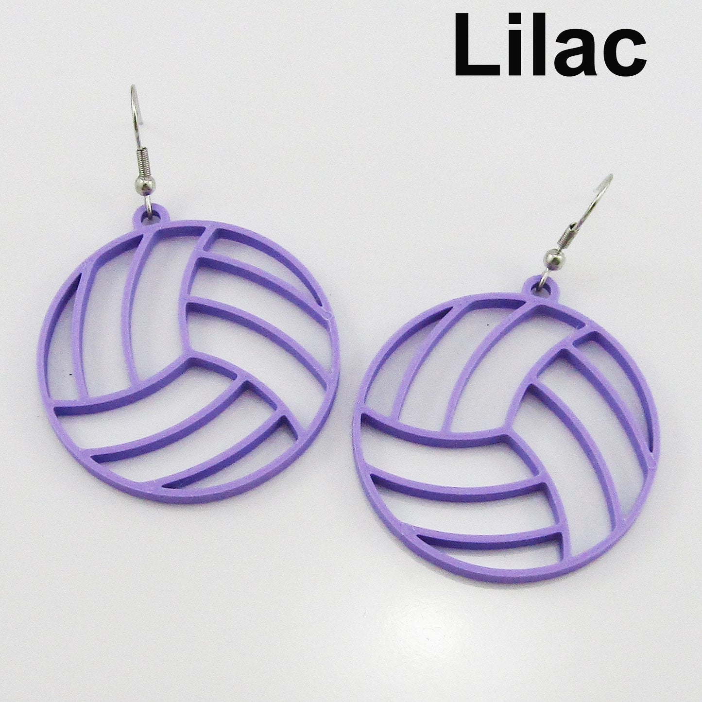 Statement Netball Earrings 40mm Stainless Steel Hooks Select from 7 colours