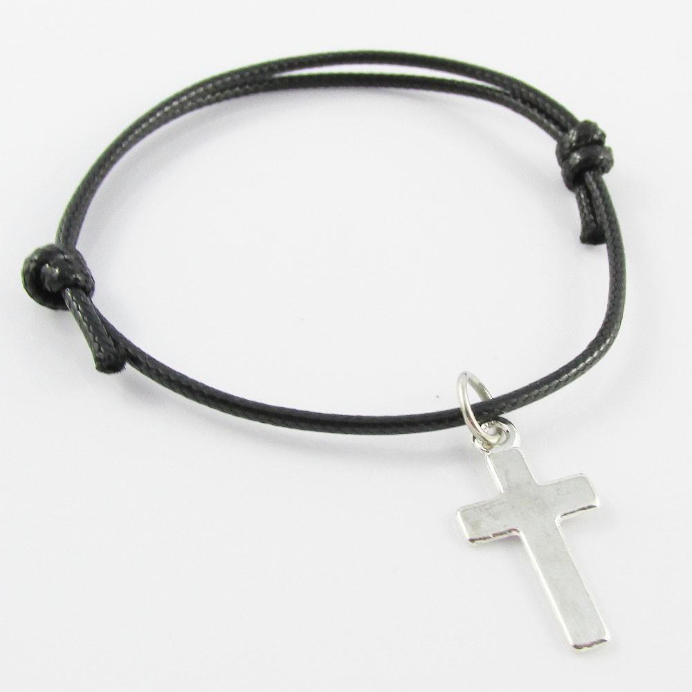 Religious Cross Charm Bracelet Adjustable Unisex Team Youth Group Gift