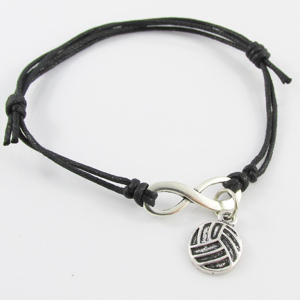 Double Strand Infinity NETBALL Charm Bracelet Sport Player Coach Team Gift