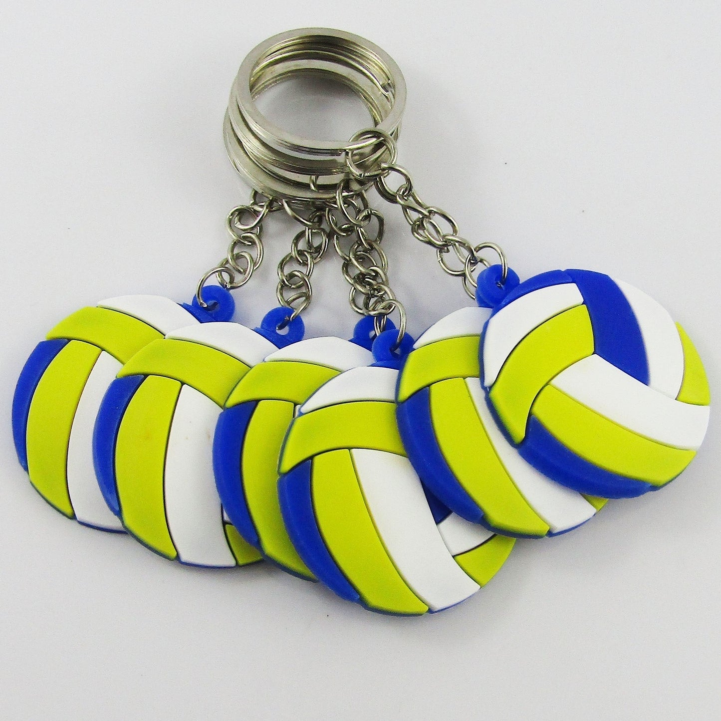 6pcs Volleyball Party Loot Bag Favour PVC Sport Keychain Keyring